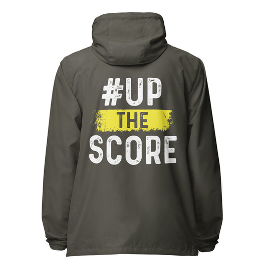 Up the Score lightweight zip up windbreaker