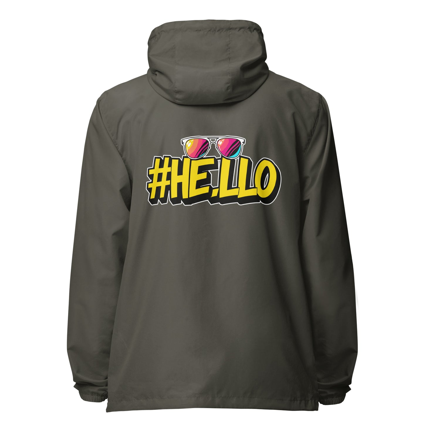 Hello lightweight zip up windbreaker