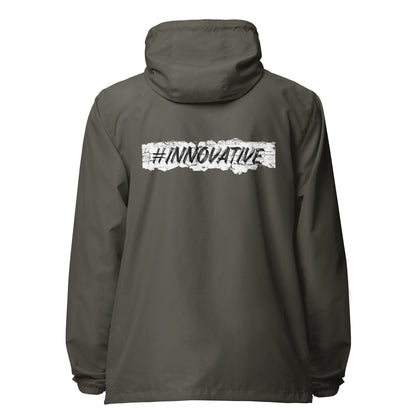 Innovative lightweight zip up windbreaker