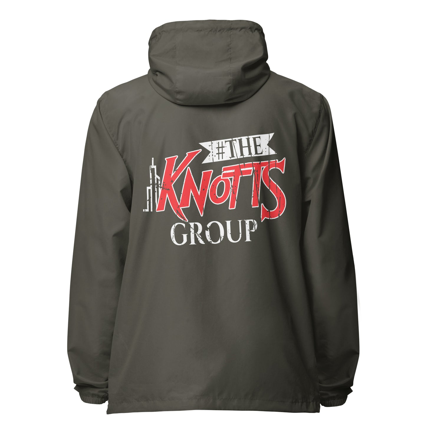 The Knotts Group lightweight zip up windbreaker