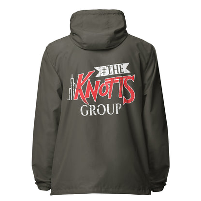 The Knotts Group lightweight zip up windbreaker