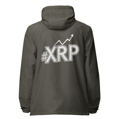 #XRP Line Graph lightweight zip up windbreaker