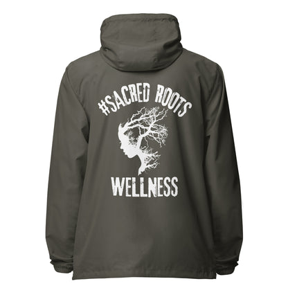 Sacred Roots lightweight zip up windbreaker