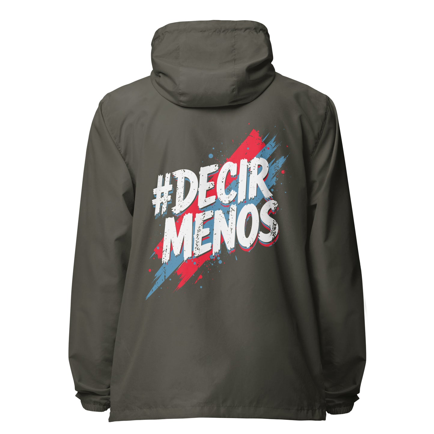 Decir Menos lightweight zip up windbreaker