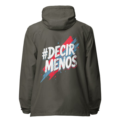 Decir Menos lightweight zip up windbreaker