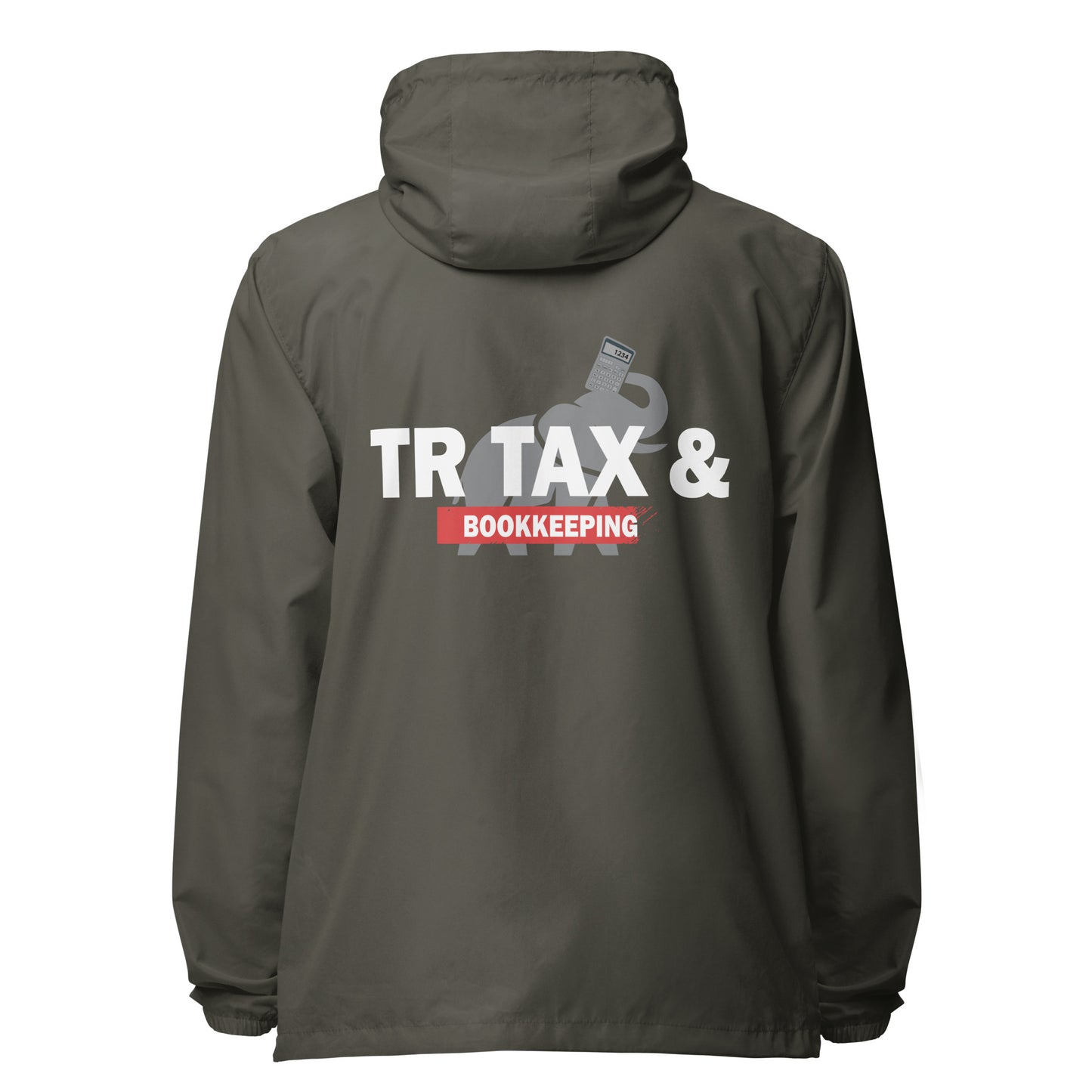 Tr Tax & Book keeping lightweight zip up windbreaker