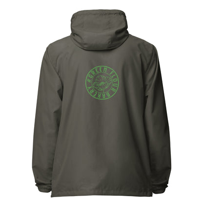 Green Flour lightweight zip up windbreaker
