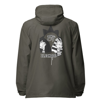 IleOmode Eye lightweight zip up windbreaker