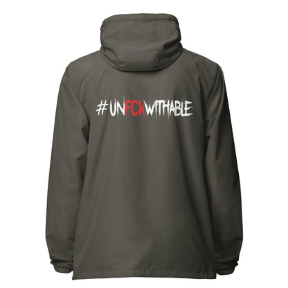 Unfckwithable lightweight zip up windbreaker
