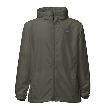 Afro Play Model lightweight zip up windbreaker