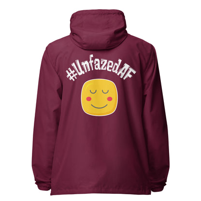 Unfazedaf lightweight zip up windbreaker