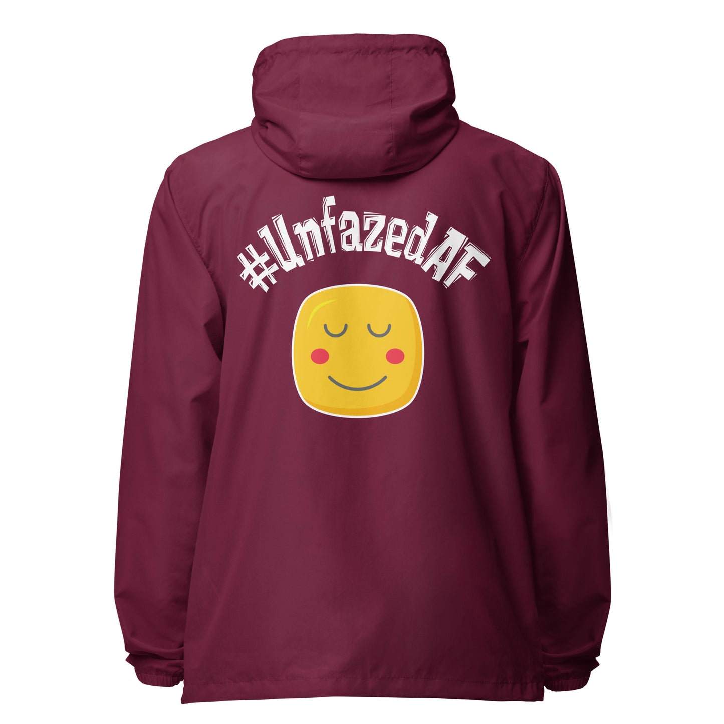 Unfazedaf lightweight zip up windbreaker