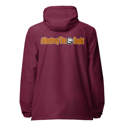 Destroy The Doubt lightweight zip up windbreaker