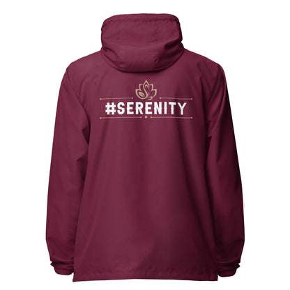 Serenity lightweight zip up windbreaker
