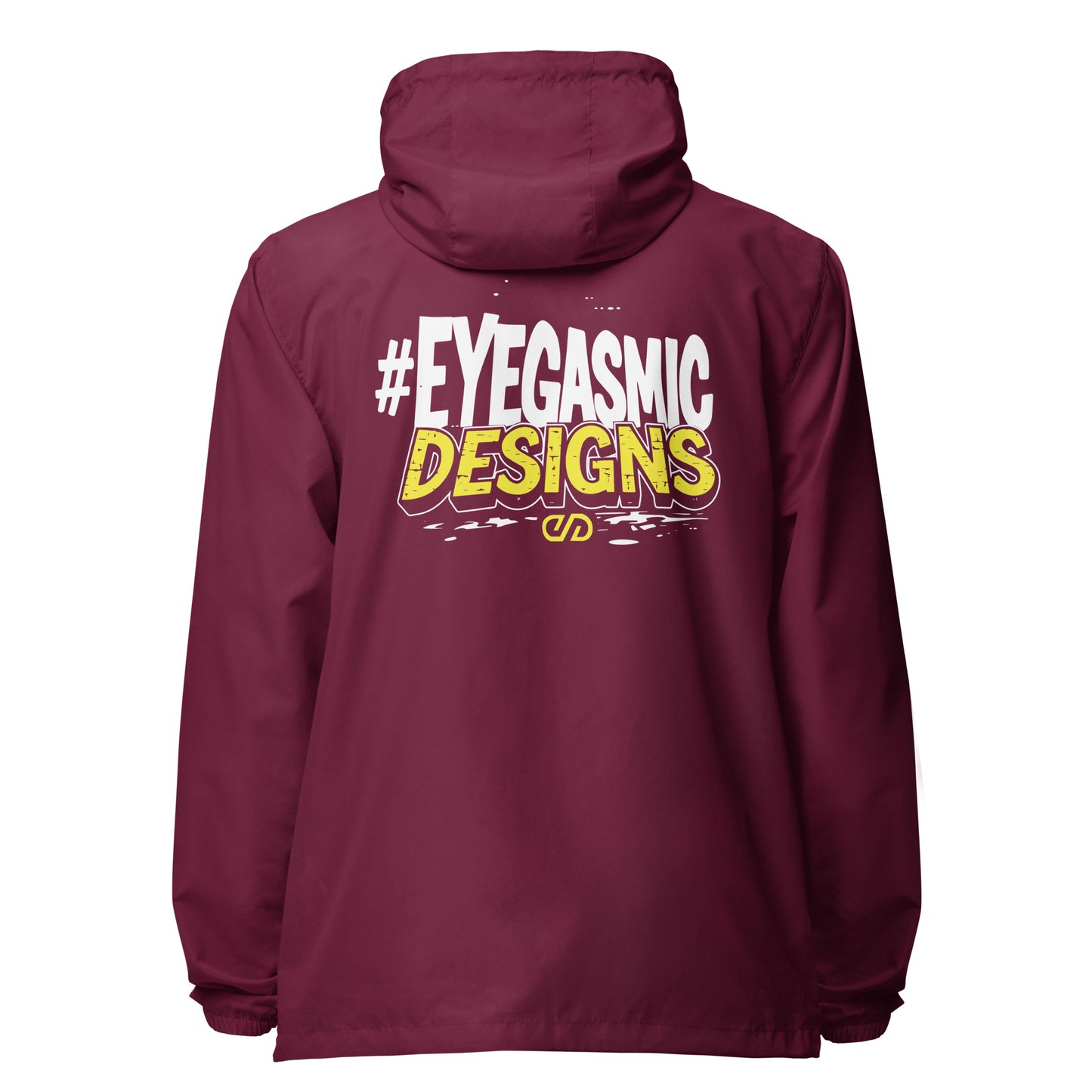 Eyegasmic Designs lightweight zip up windbreaker
