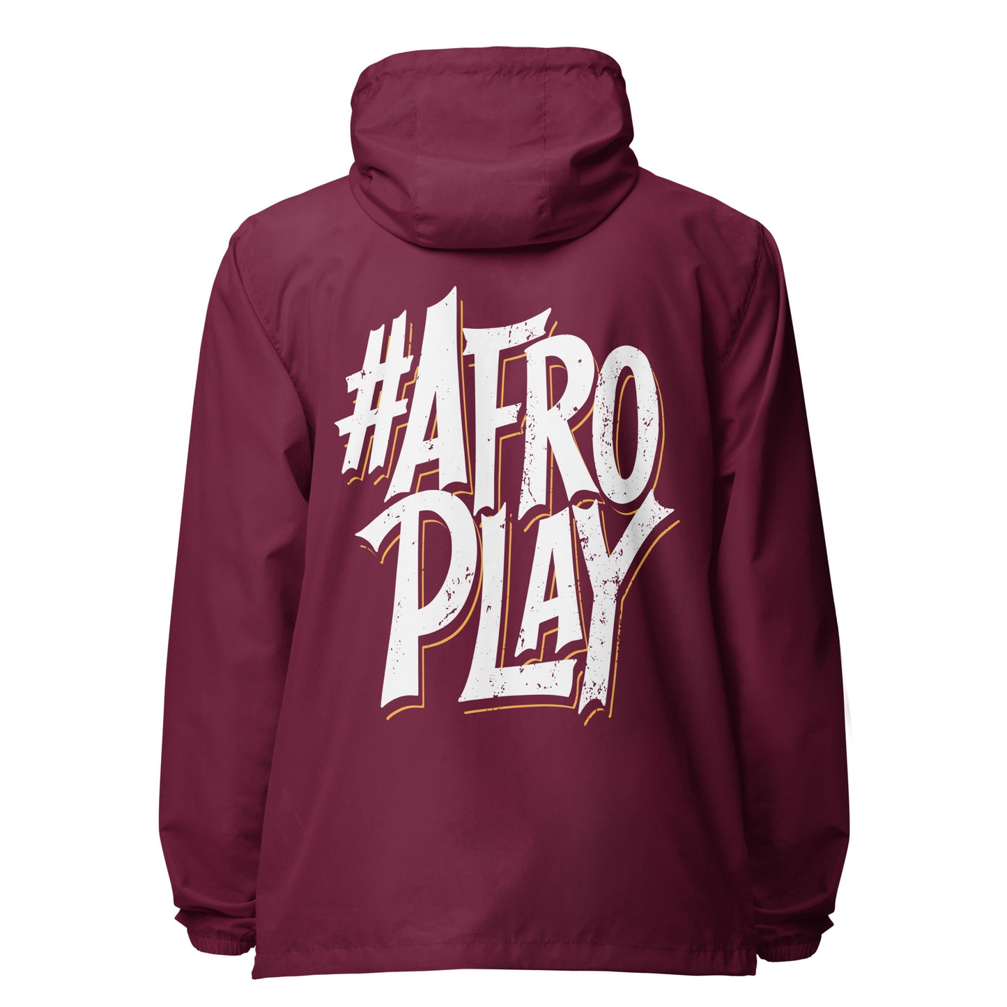 Afro Play Model lightweight zip up windbreaker