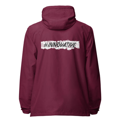 Innovative lightweight zip up windbreaker