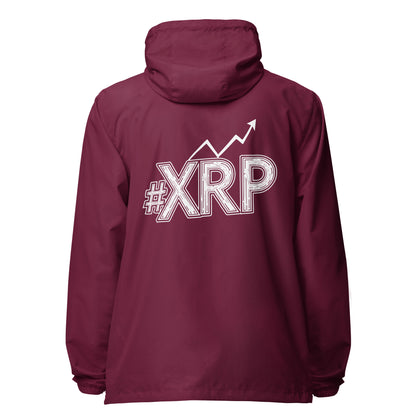 #XRP Line Graph lightweight zip up windbreaker