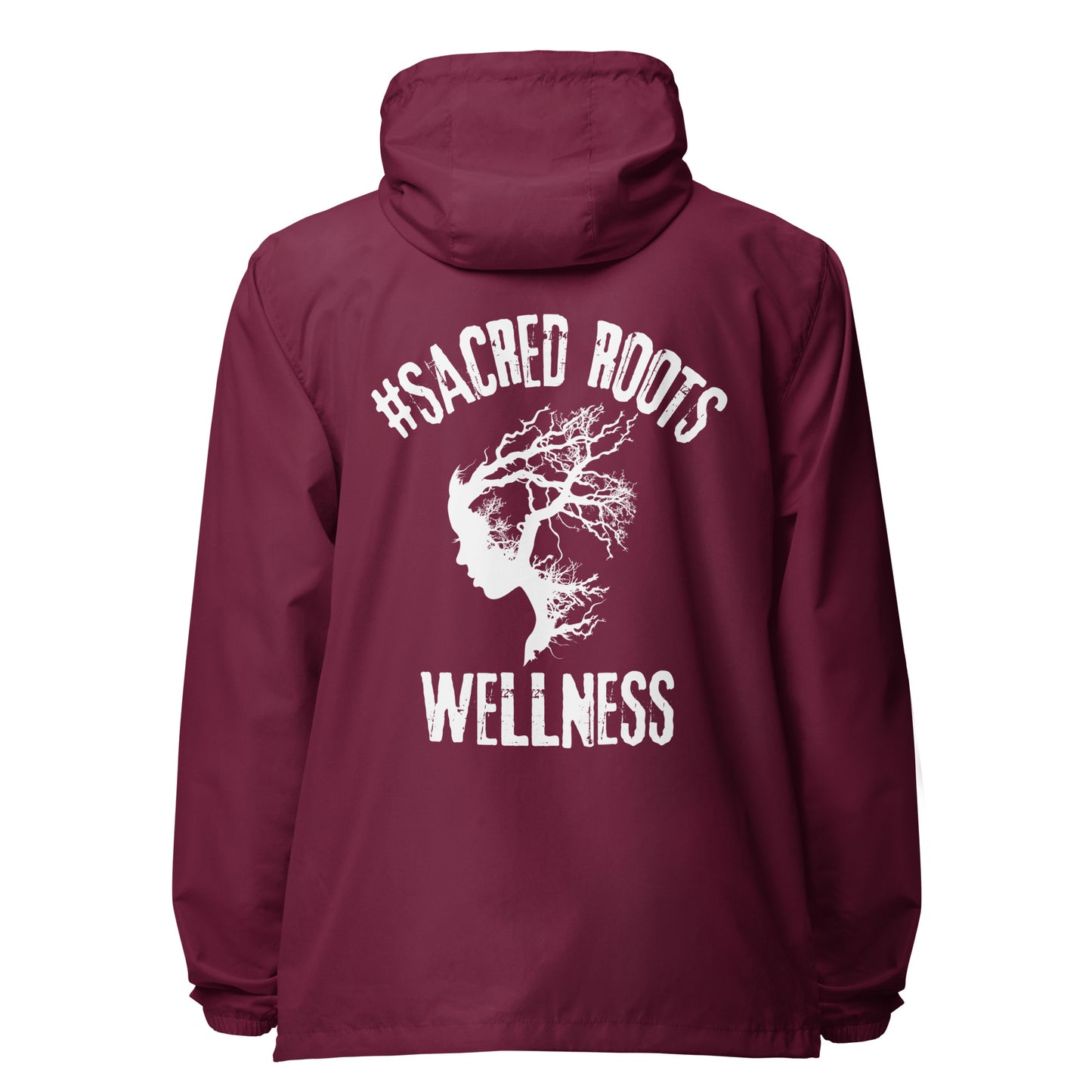 Sacred Roots lightweight zip up windbreaker