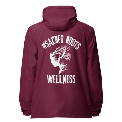 Sacred Roots lightweight zip up windbreaker