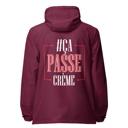 Ca Passe Creame lightweight zip up windbreaker