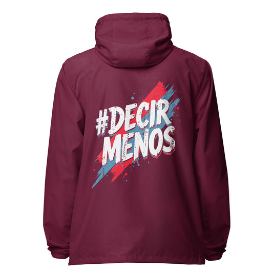Decir Menos lightweight zip up windbreaker