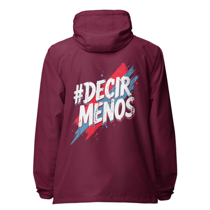 Decir Menos lightweight zip up windbreaker