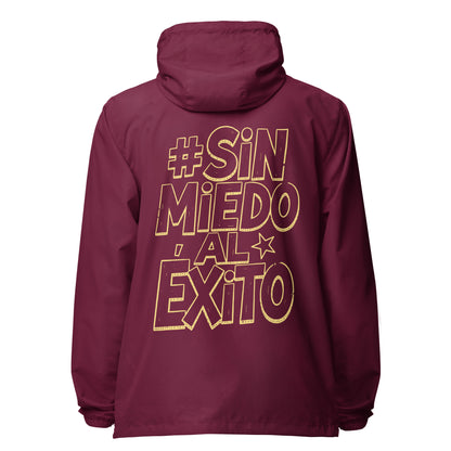 Sin Miedo Al Exito lightweight zip up windbreaker