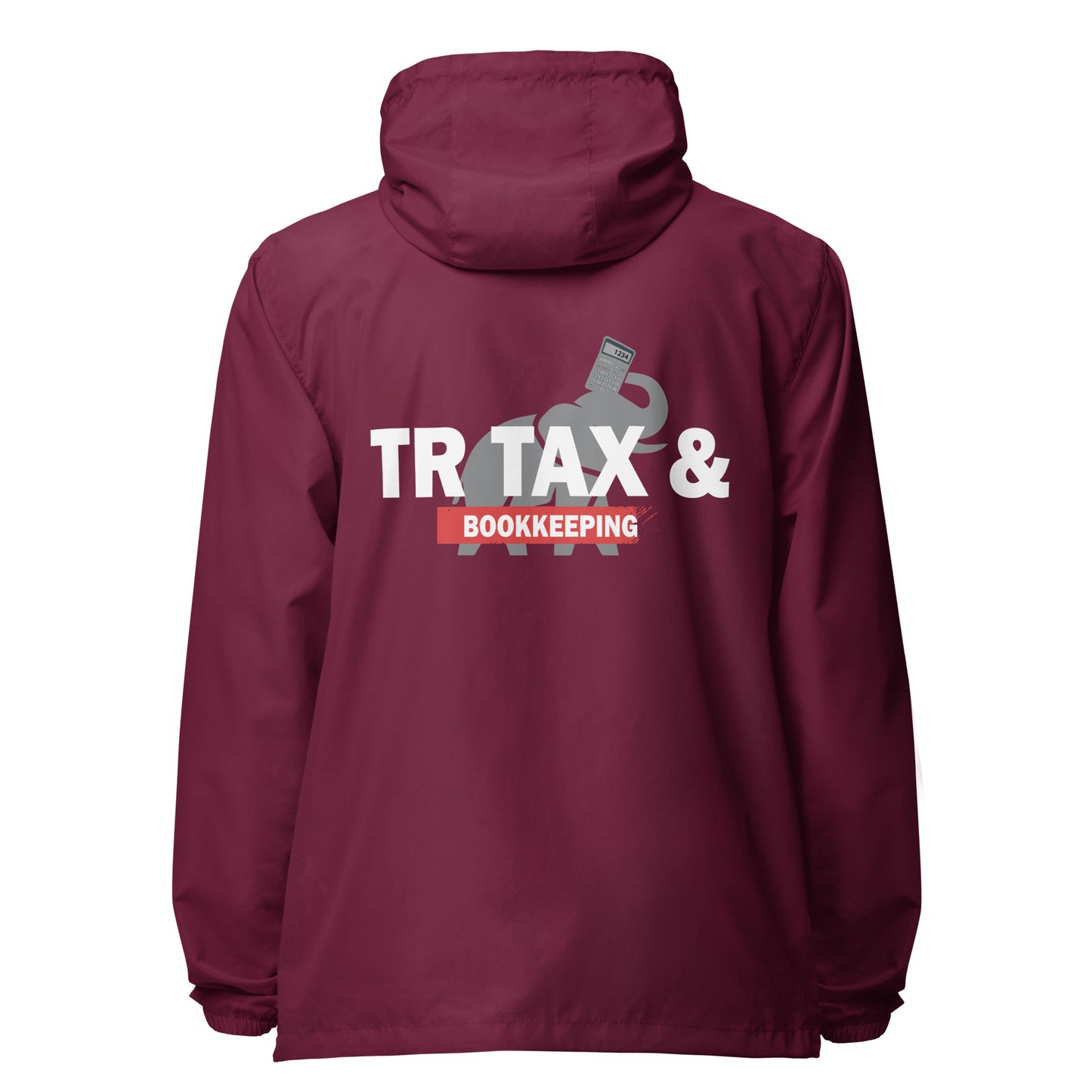 Tr Tax & Book keeping lightweight zip up windbreaker