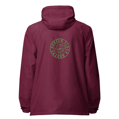 Green Flour lightweight zip up windbreaker