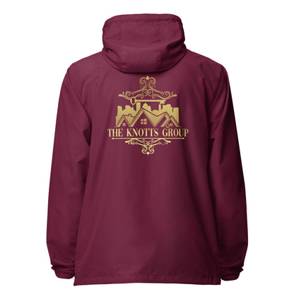 Knotts Group Signature lightweight zip up windbreaker