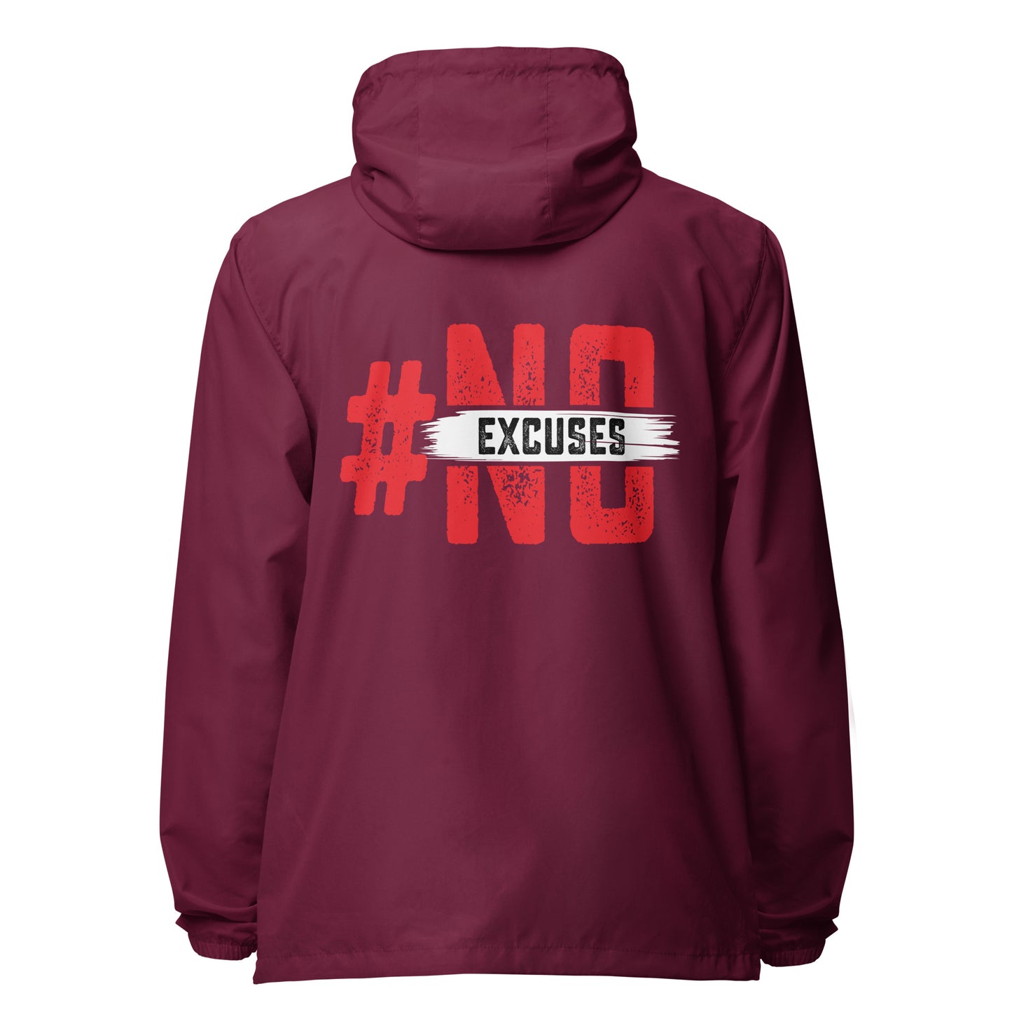 No Excuses lightweight zip up windbreaker