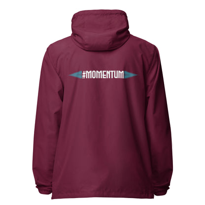 Momentum lightweight zip up windbreaker