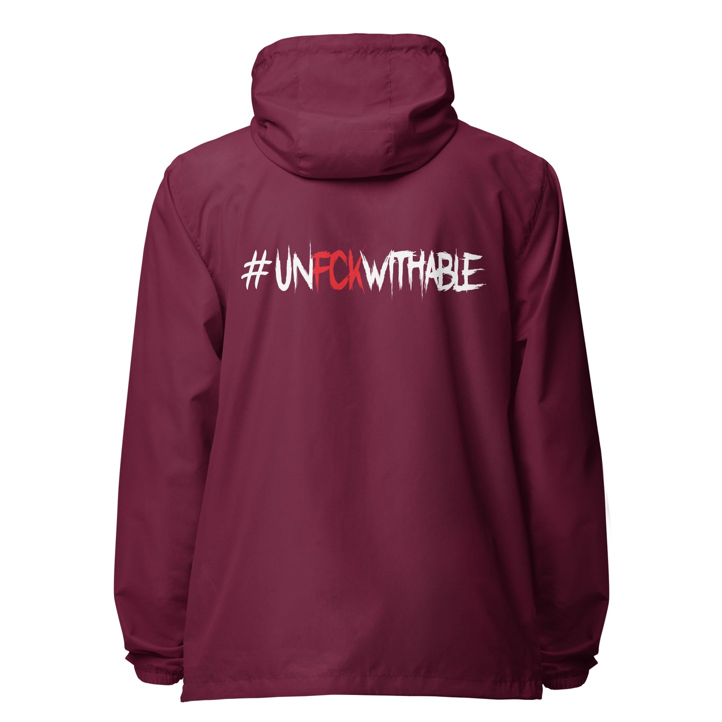 Unfckwithable lightweight zip up windbreaker