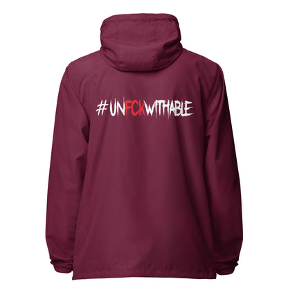 Unfckwithable lightweight zip up windbreaker