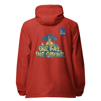 Golden State Warriors Unisex lightweight zip up windbreaker