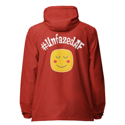 Unfazedaf lightweight zip up windbreaker