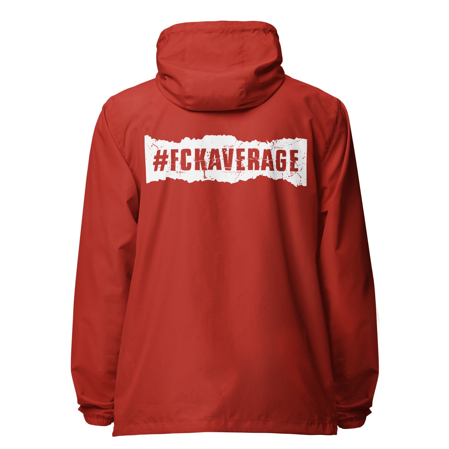 Fckaverage lightweight zip up windbreaker