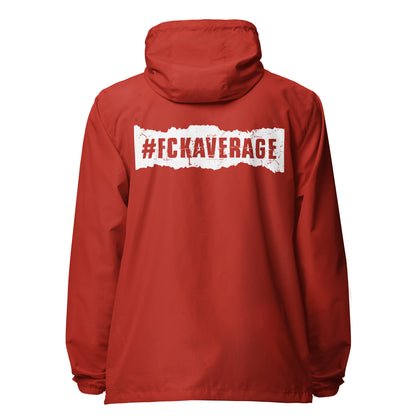 Fckaverage lightweight zip up windbreaker