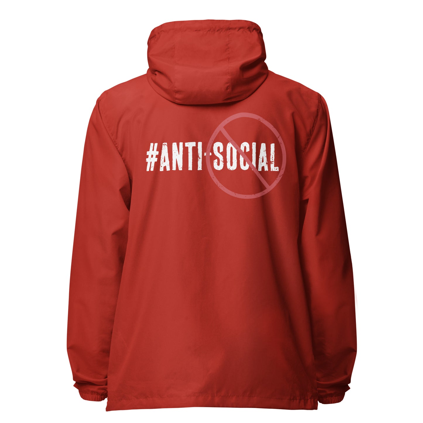 Anti Social lightweight zip up windbreaker
