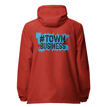Town Business Signature lightweight zip up windbreaker