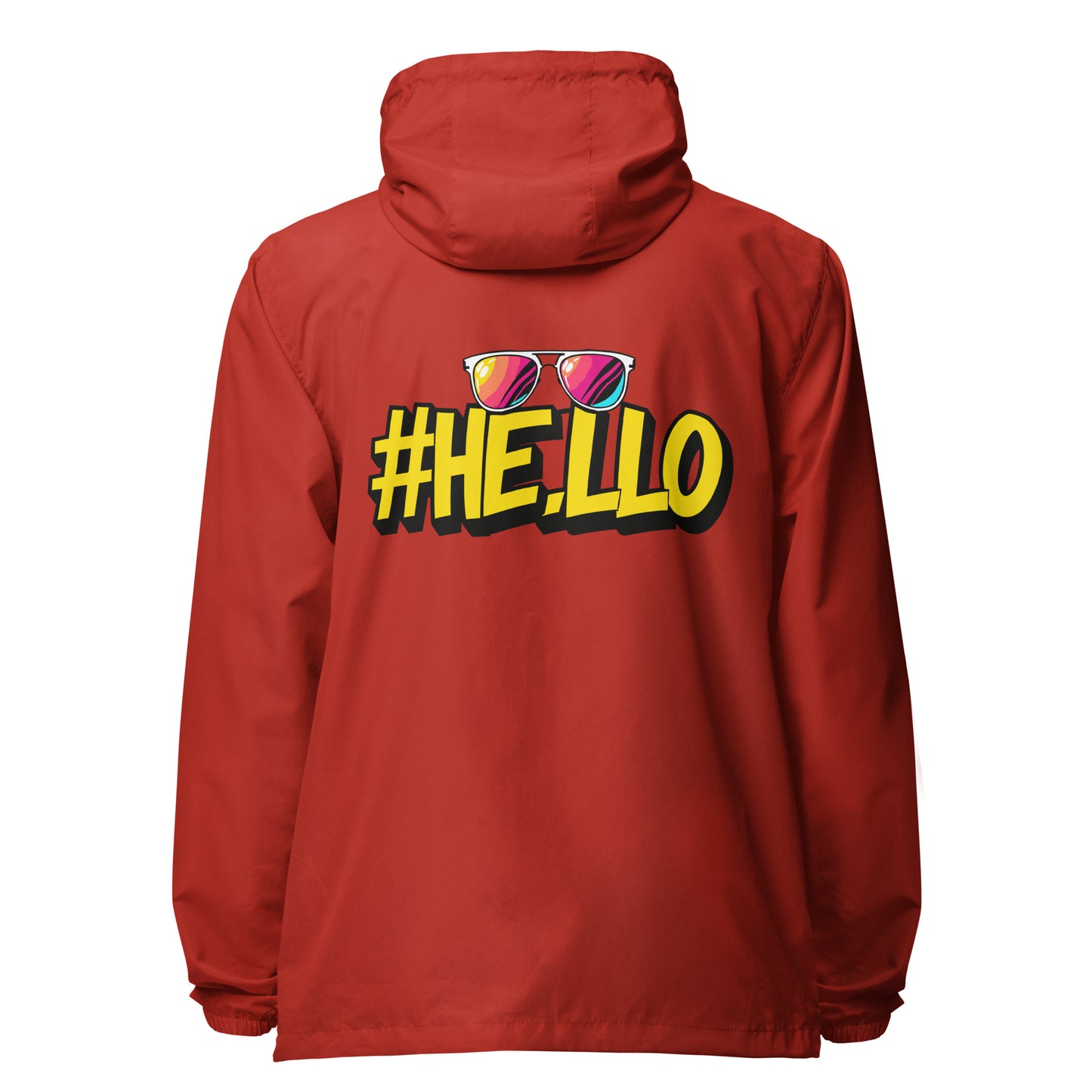 Hello Signature lightweight zip up windbreaker