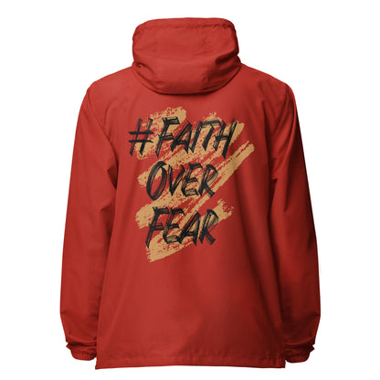 Faith Over Fear Signature lightweight zip up windbreaker