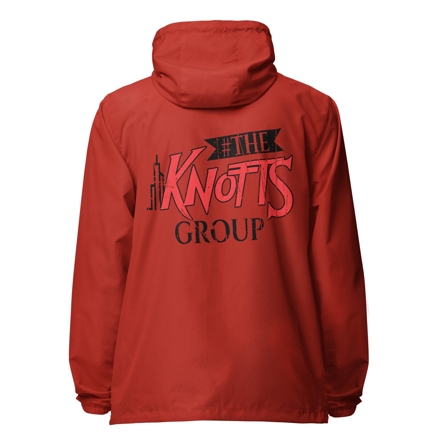The Knotts Group Signature lightweight zip up windbreaker
