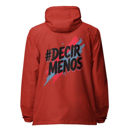 Decir Menos Signature lightweight zip up windbreaker