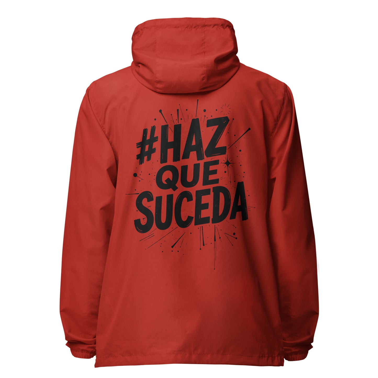 Haz Que Suceda Signature lightweight zip up windbreaker