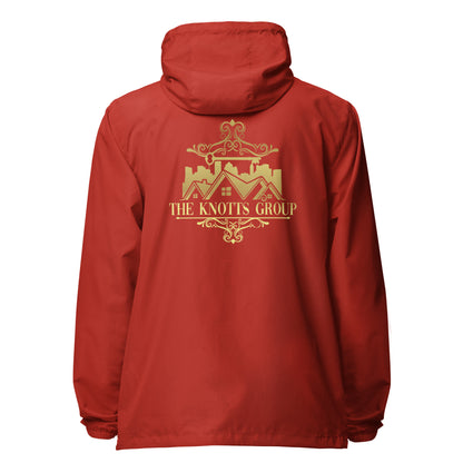 Knotts Group Signature lightweight zip up windbreaker