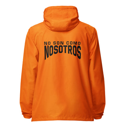 Non Son Como Nosotros Unisex lightweight zip up windbreaker