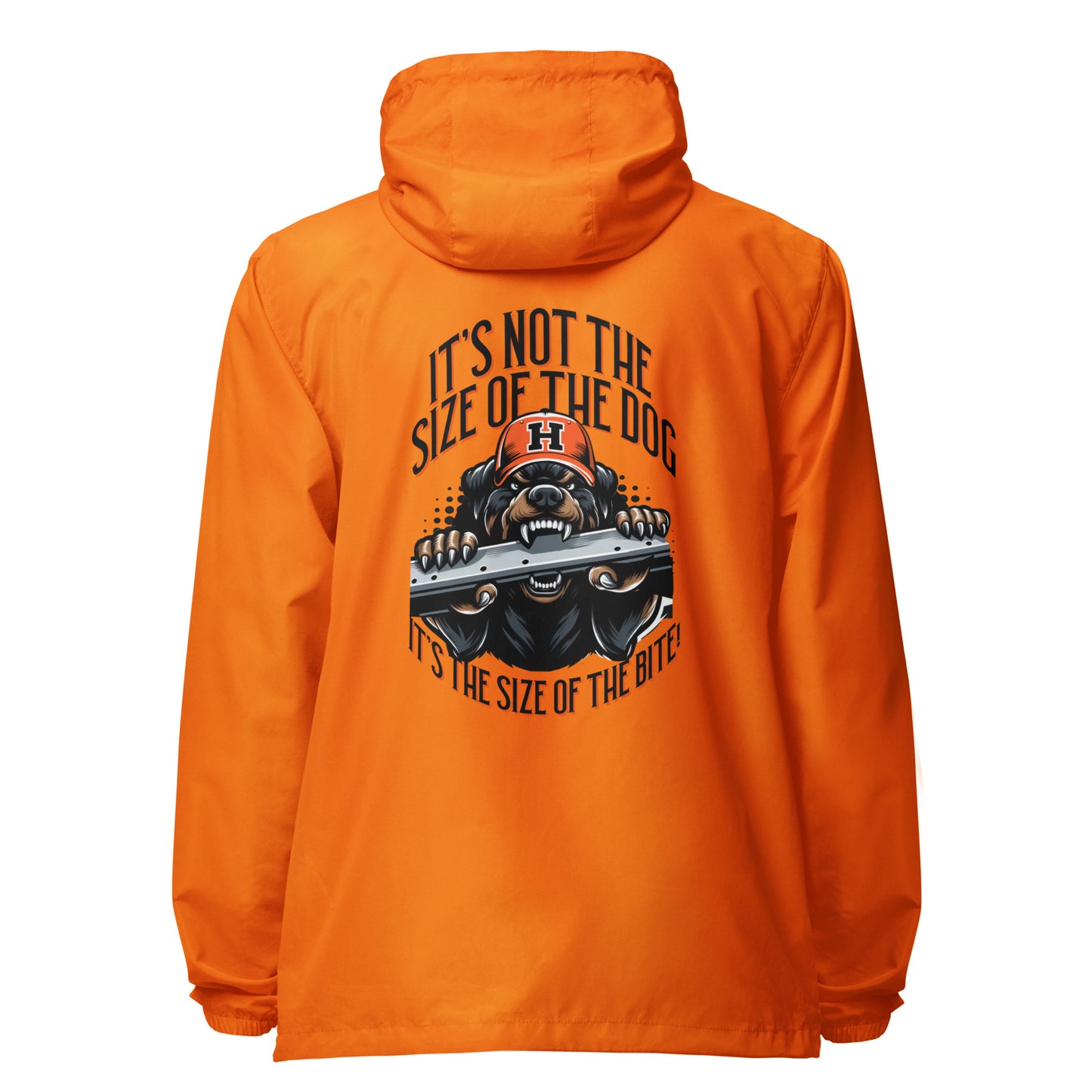 Size of the Dog Unisex lightweight zip up windbreaker