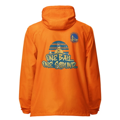Golden State Warriors Unisex lightweight zip up windbreaker